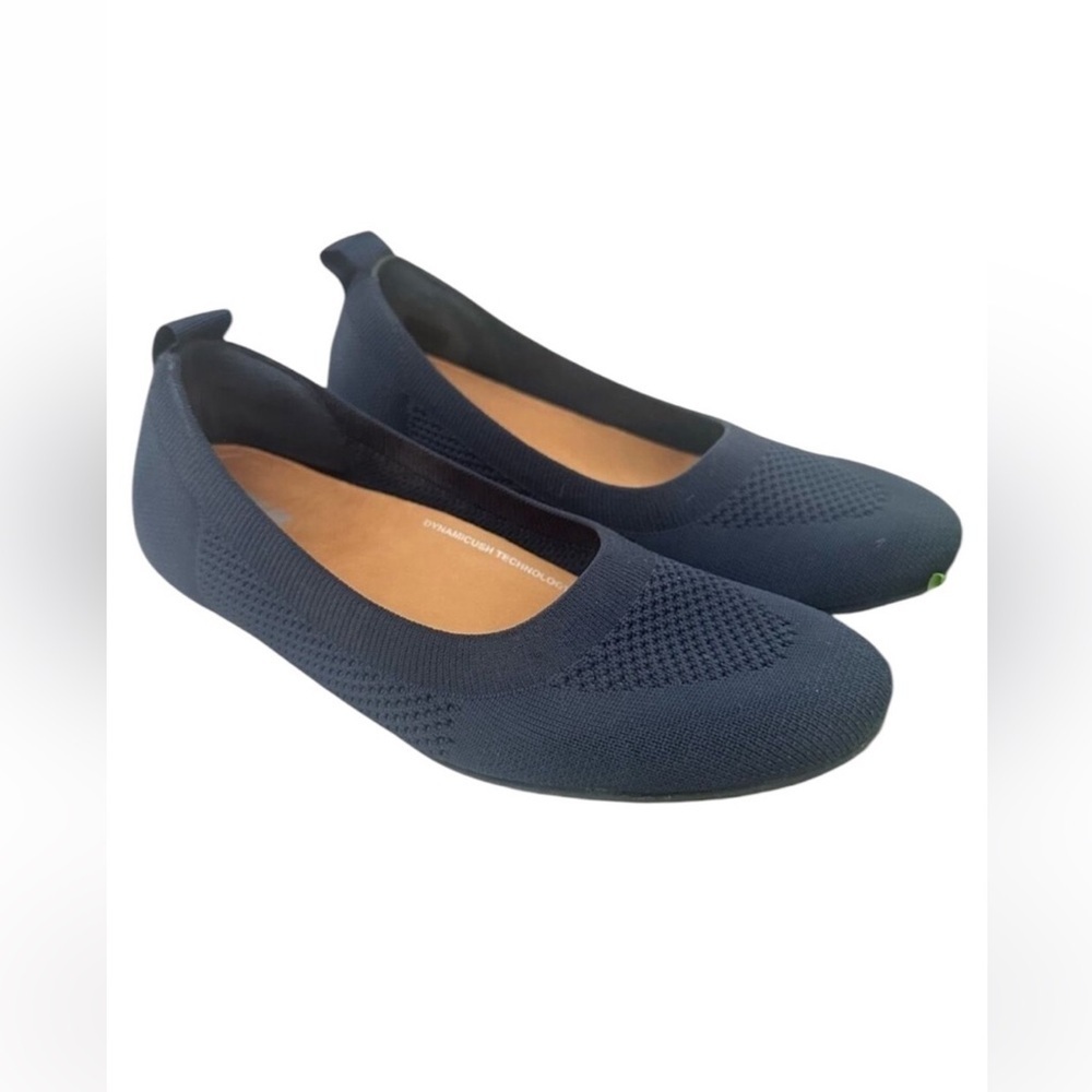 FitFlop Allegro Knit Ballet Flats Navy Comfort Lightweight Size 10